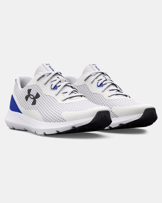 Men's UA Surge 3 Running Shoes in White image number 3